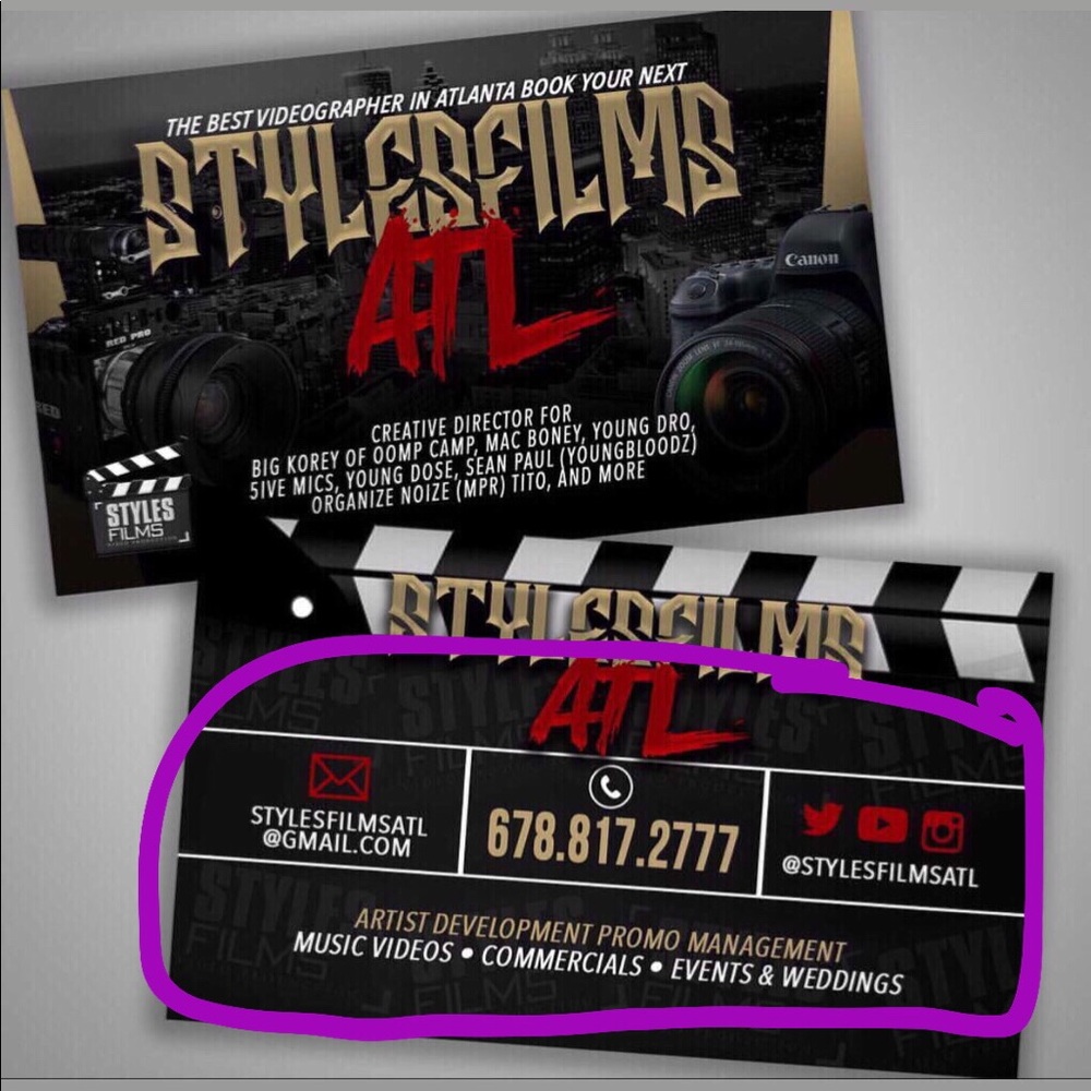 Film work needs